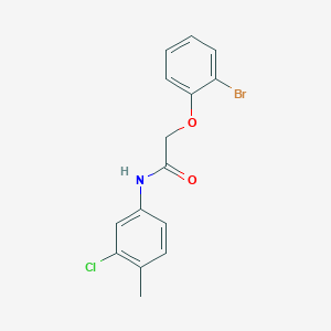 2-(2-bromophenoxy)-N-(3-chloro-4-methylphenyl)acetamide