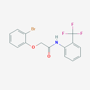 2-(2-bromophenoxy)-N-[2-(trifluoromethyl)phenyl]acetamide