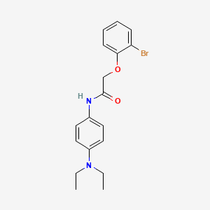 molecular formula C18H21BrN2O2 B3472924 2-(2-bromophenoxy)-N-[4-(diethylamino)phenyl]acetamide 