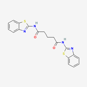 N,N'-bis(1,3-benzothiazol-2-yl)pentanediamide