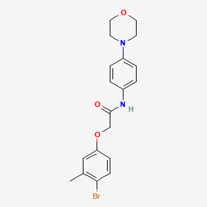 2-(4-bromo-3-methylphenoxy)-N-(4-morpholin-4-ylphenyl)acetamide