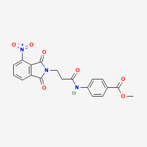 methyl 4-{[3-(4-nitro-1,3-dioxo-1,3-dihydro-2H-isoindol-2-yl)propanoyl]amino}benzoate