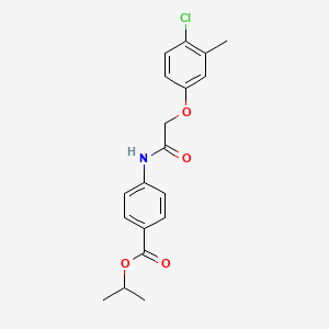 PROPAN-2-YL 4-[2-(4-CHLORO-3-METHYLPHENOXY)ACETAMIDO]BENZOATE