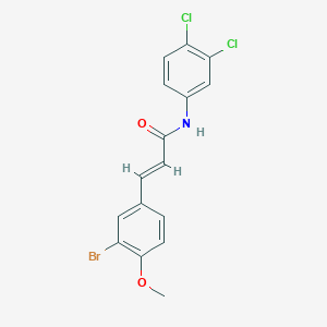 3-(3-bromo-4-methoxyphenyl)-N-(3,4-dichlorophenyl)acrylamide