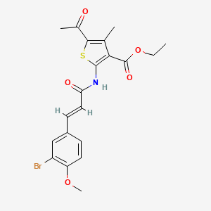 ET 5-AC-2-((3-(3-BR-4-METHOXYPHENYL)ACRYLOYL)AMINO)-4-ME-3-THIOPHENECARBOXYLATE