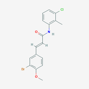 3-(3-bromo-4-methoxyphenyl)-N-(3-chloro-2-methylphenyl)acrylamide