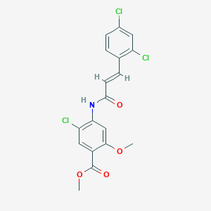 methyl 5-chloro-4-{[3-(2,4-dichlorophenyl)acryloyl]amino}-2-methoxybenzoate