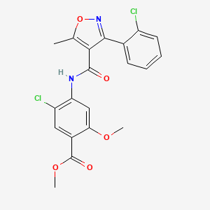 Methyl 5-chloro-4-({[3-(2-chlorophenyl)-5-methylisoxazol-4-yl]carbonyl}amino)-2-methoxybenzoate