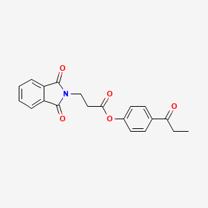 4-PROPANOYLPHENYL 3-(1,3-DIOXO-2,3-DIHYDRO-1H-ISOINDOL-2-YL)PROPANOATE