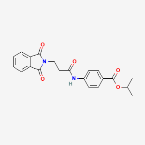 isopropyl 4-{[3-(1,3-dioxo-1,3-dihydro-2H-isoindol-2-yl)propanoyl]amino}benzoate