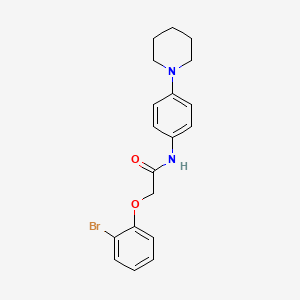 molecular formula C19H21BrN2O2 B3473077 2-(2-bromophenoxy)-N-(4-piperidin-1-ylphenyl)acetamide 