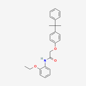 N-(2-ethoxyphenyl)-2-[4-(1-methyl-1-phenylethyl)phenoxy]acetamide