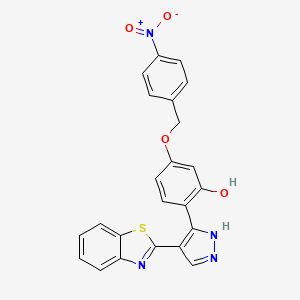 2-[4-(1,3-benzothiazol-2-yl)-1H-pyrazol-3-yl]-5-[(4-nitrobenzyl)oxy]phenol