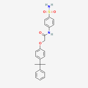 N-[4-(aminosulfonyl)phenyl]-2-[4-(1-methyl-1-phenylethyl)phenoxy]acetamide