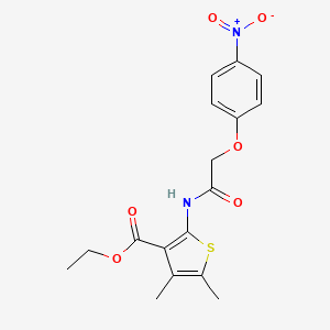 ethyl 4,5-dimethyl-2-{[(4-nitrophenoxy)acetyl]amino}-3-thiophenecarboxylate