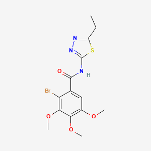 2-bromo-N-(5-ethyl-1,3,4-thiadiazol-2-yl)-3,4,5-trimethoxybenzamide