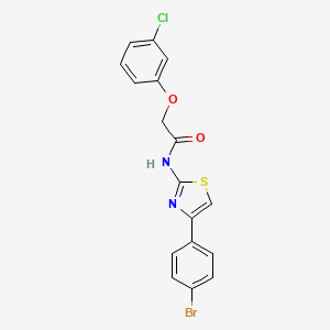 N-[4-(4-bromophenyl)-1,3-thiazol-2-yl]-2-(3-chlorophenoxy)acetamide