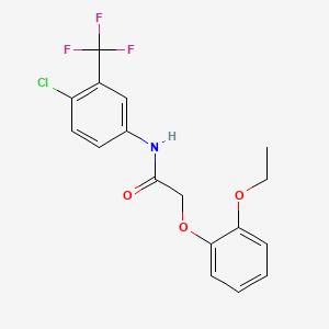 N-[4-chloro-3-(trifluoromethyl)phenyl]-2-(2-ethoxyphenoxy)acetamide