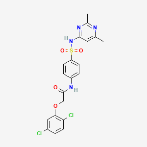 molecular formula C20H18Cl2N4O4S B3473222 2-(2,5-dichlorophenoxy)-N-(4-{[(2,6-dimethyl-4-pyrimidinyl)amino]sulfonyl}phenyl)acetamide 