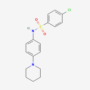 4-chloro-N-[4-(1-piperidinyl)phenyl]benzenesulfonamide