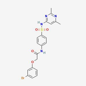 2-(3-bromophenoxy)-N-{4-[(2,6-dimethylpyrimidin-4-yl)sulfamoyl]phenyl}acetamide