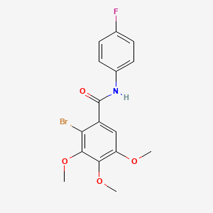 2-bromo-N-(4-fluorophenyl)-3,4,5-trimethoxybenzamide