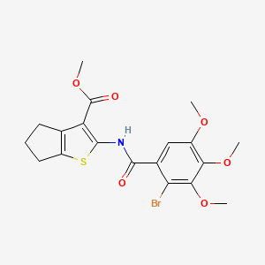 methyl 2-[(2-bromo-3,4,5-trimethoxybenzoyl)amino]-5,6-dihydro-4H-cyclopenta[b]thiophene-3-carboxylate