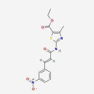 ethyl 4-methyl-2-{[(2E)-3-(3-nitrophenyl)prop-2-enoyl]amino}-1,3-thiazole-5-carboxylate