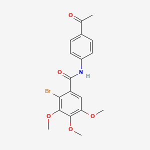 N-(4-acetylphenyl)-2-bromo-3,4,5-trimethoxybenzamide