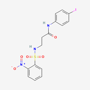 N~1~-(4-iodophenyl)-N~3~-[(2-nitrophenyl)sulfonyl]-beta-alaninamide