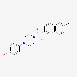 1-(4-Fluorophenyl)-4-[(6-methylnaphthalen-2-yl)sulfonyl]piperazine