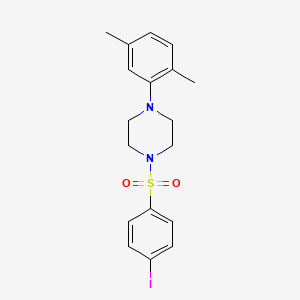 molecular formula C18H21IN2O2S B3473417 1-(2,5-Dimethylphenyl)-4-(4-iodophenyl)sulfonylpiperazine 