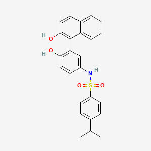 N-[4-hydroxy-3-(2-hydroxy-1-naphthyl)phenyl]-4-isopropylbenzenesulfonamide