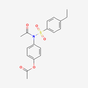 [4-[Acetyl-(4-ethylphenyl)sulfonylamino]phenyl] acetate