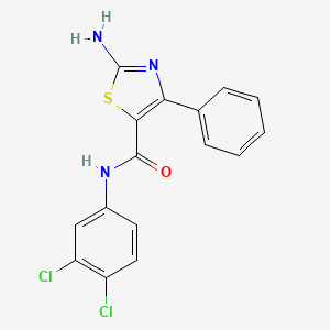 2-amino-N-(3,4-dichlorophenyl)-4-phenyl-1,3-thiazole-5-carboxamide