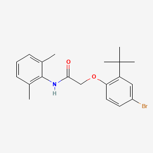 2-(4-bromo-2-tert-butylphenoxy)-N-(2,6-dimethylphenyl)acetamide