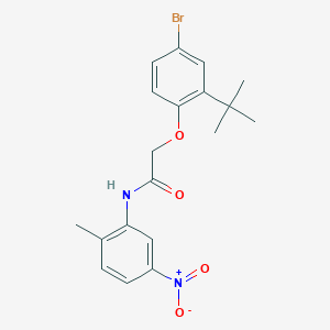 2-(4-bromo-2-tert-butylphenoxy)-N-(2-methyl-5-nitrophenyl)acetamide