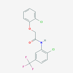 2-(2-chlorophenoxy)-N-[2-chloro-5-(trifluoromethyl)phenyl]acetamide