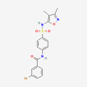 3-bromo-N-{4-[(3,4-dimethyl-1,2-oxazol-5-yl)sulfamoyl]phenyl}benzamide