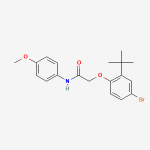 2-(4-bromo-2-tert-butylphenoxy)-N-(4-methoxyphenyl)acetamide