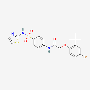 molecular formula C21H22BrN3O4S2 B3473647 C21H22BrN3O4S2 