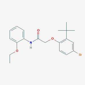 2-(4-bromo-2-tert-butylphenoxy)-N-(2-ethoxyphenyl)acetamide