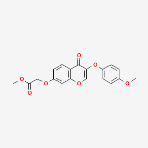 METHYL 2-{[3-(4-METHOXYPHENOXY)-4-OXO-4H-CHROMEN-7-YL]OXY}ACETATE