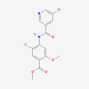 methyl 4-{[(5-bromo-3-pyridinyl)carbonyl]amino}-5-chloro-2-methoxybenzoate