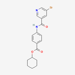 cyclohexyl 4-{[(5-bromo-3-pyridinyl)carbonyl]amino}benzoate