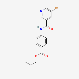 isobutyl 4-{[(5-bromo-3-pyridinyl)carbonyl]amino}benzoate