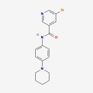 5-bromo-N-[4-(piperidin-1-yl)phenyl]pyridine-3-carboxamide