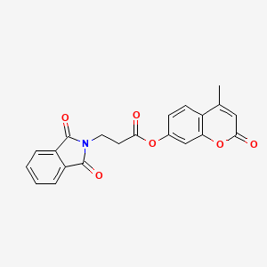 4-methyl-2-oxo-2H-chromen-7-yl 3-(1,3-dioxoisoindolin-2-yl)propanoate