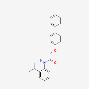 molecular formula C24H25NO2 B3473738 2-[4-(4-methylphenyl)phenoxy]-N-(2-propan-2-ylphenyl)acetamide 