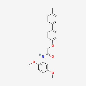 molecular formula C23H23NO4 B3473743 N-(2,5-dimethoxyphenyl)-2-[4-(4-methylphenyl)phenoxy]acetamide 